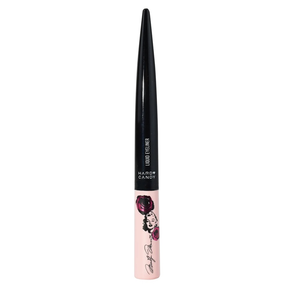 Hard Candy Black Liquid Eyeliner with Pink Design. Marylin Monroe